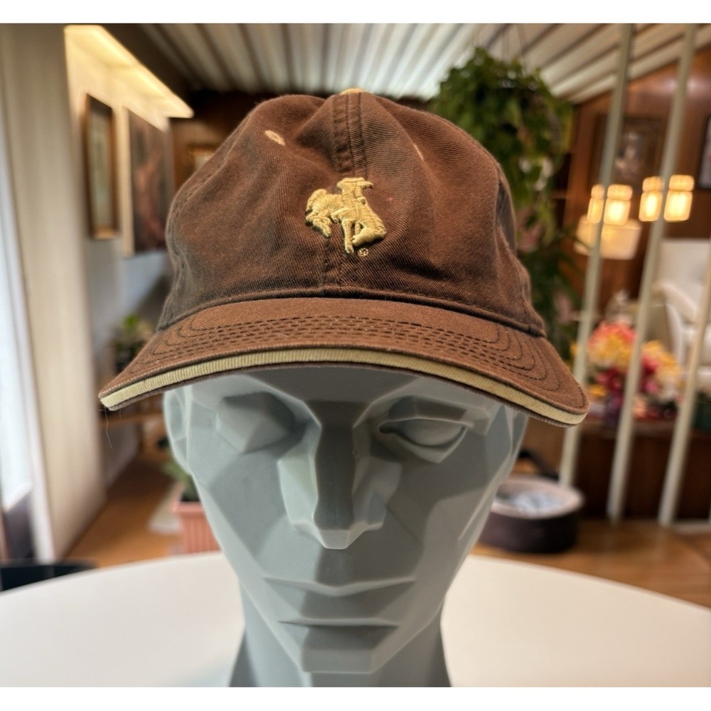 Youth University of Wyoming Cowboys Hat "Pokes" Brown & Gold The Game Adjustable